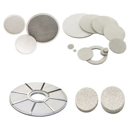 Metal filter disc