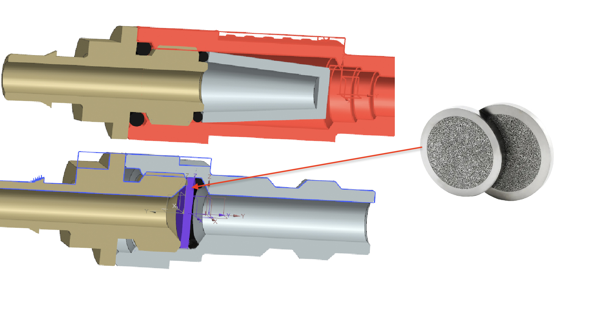 SAIFILTER Customized Sintered Filter Disc Application in Compressed Gas